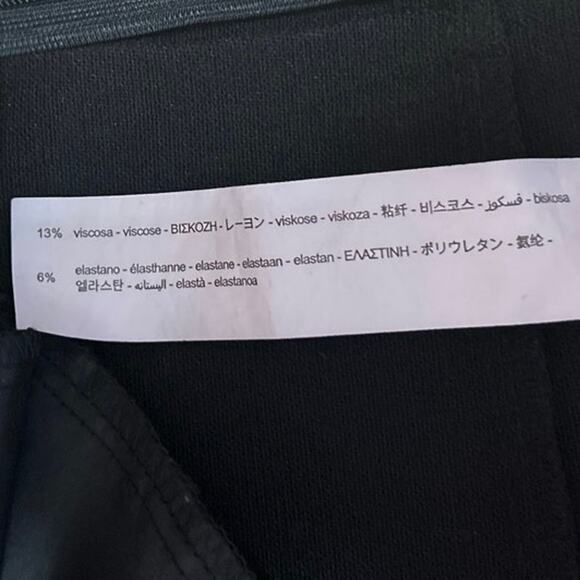 Stradivarius Women's Black High Waist Straight Pencil Mini Skirt Skort Size XS - Picture 5 of 5